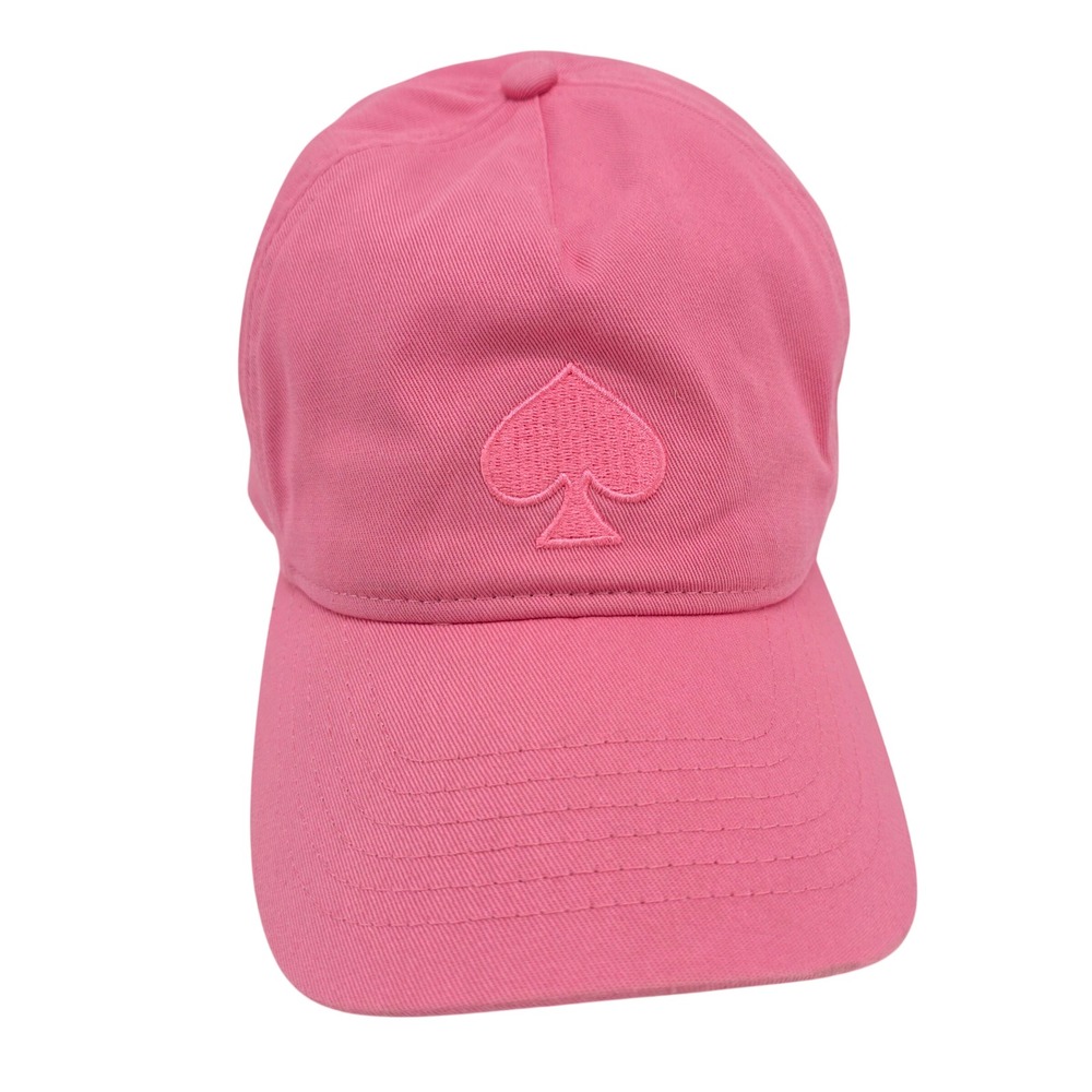 Kate Spade Baseball Cap Embroidered Logo Strawberry Shake Pink KS1003745C Hat